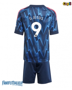 Arsenal Gabriel Jesus #9 Echipament de Fotbal Replică 2025-26 Copii Deplasare (+ Șorturi)
